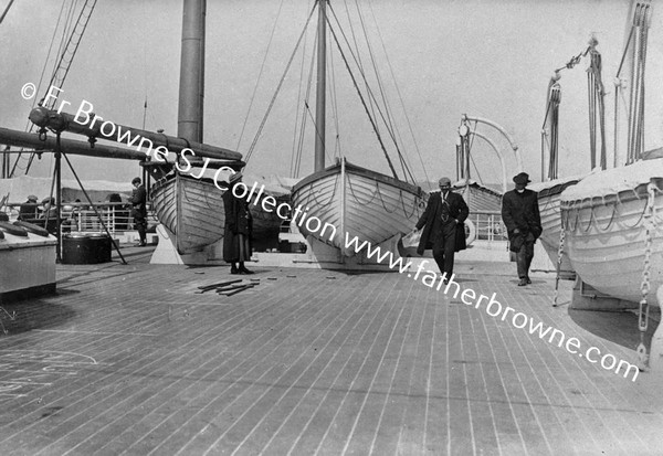 EXTRA LIFEBOATS ON THE BALTIC AFTER THE GREAT TITANIC DISASTER